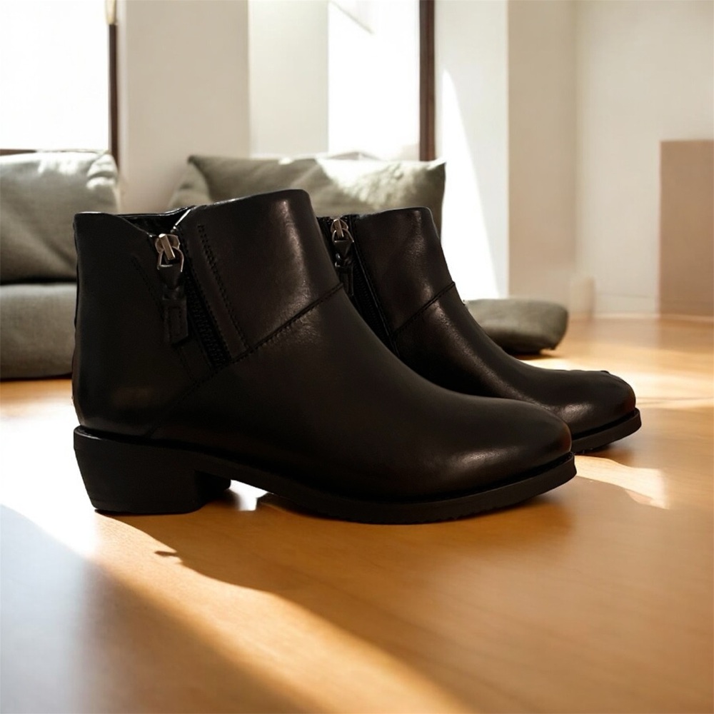 SoftWalk Black Ankle Booties